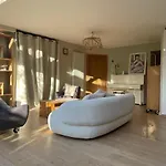 Glass And Wood Designer With Garden In Centertown