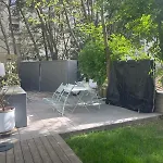 Glass And Wood Designer With Garden In Centertown *