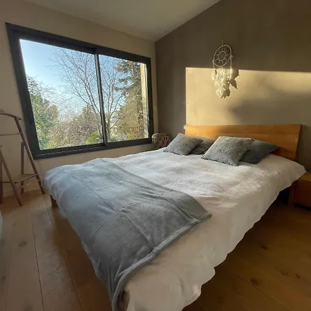 Glass And Wood Designer With Garden In Centertown Villa