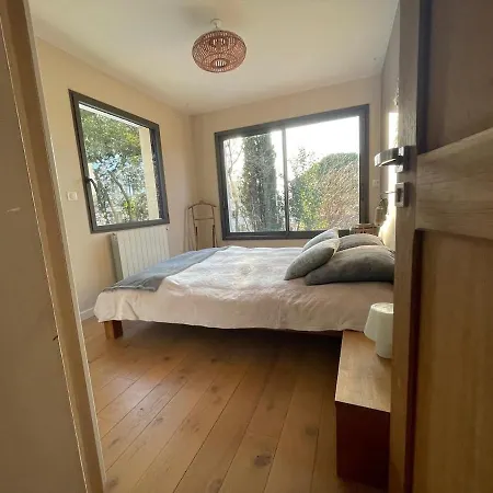 Villa Glass And Wood Designer With Garden In Centertown