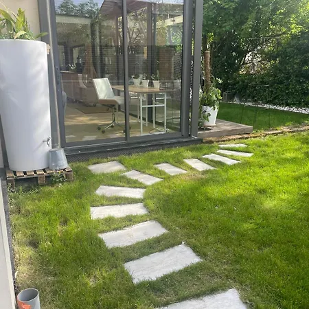 Villa Glass And Wood Designer With Garden In Centertown