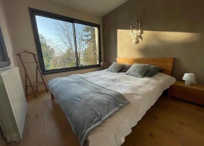 Glass And Wood Designer With Garden In Centertown 别墅