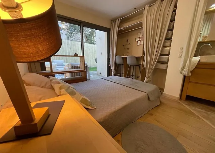 Glass And Wood Designer With Garden In Centertown 别墅 蒙彼利埃