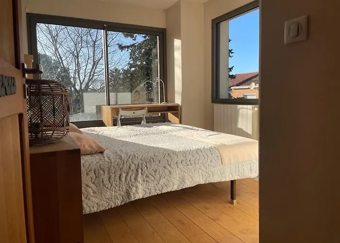 Glass And Wood Designer With Garden In Centertown 别墅